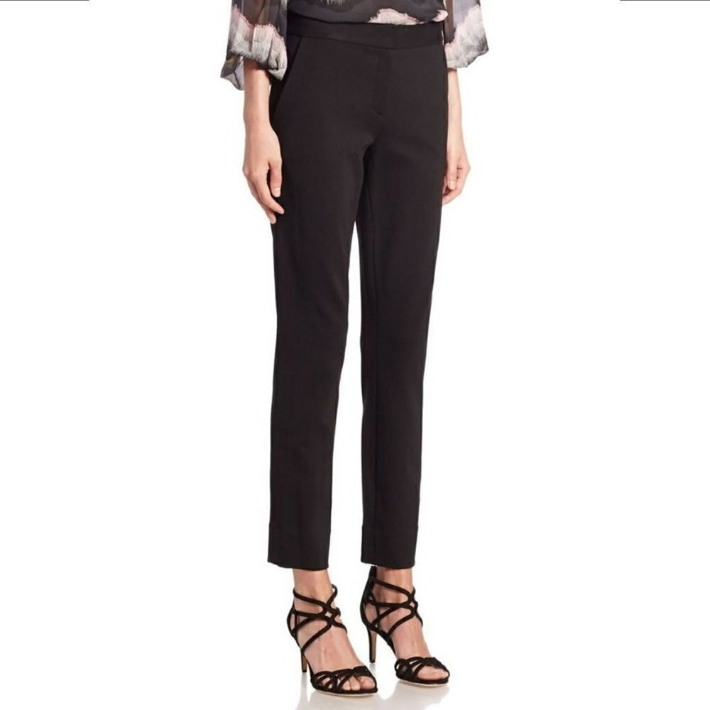 DVF Diane von Furstenberg Genesis crop crepe trousers pants black skinny new 2